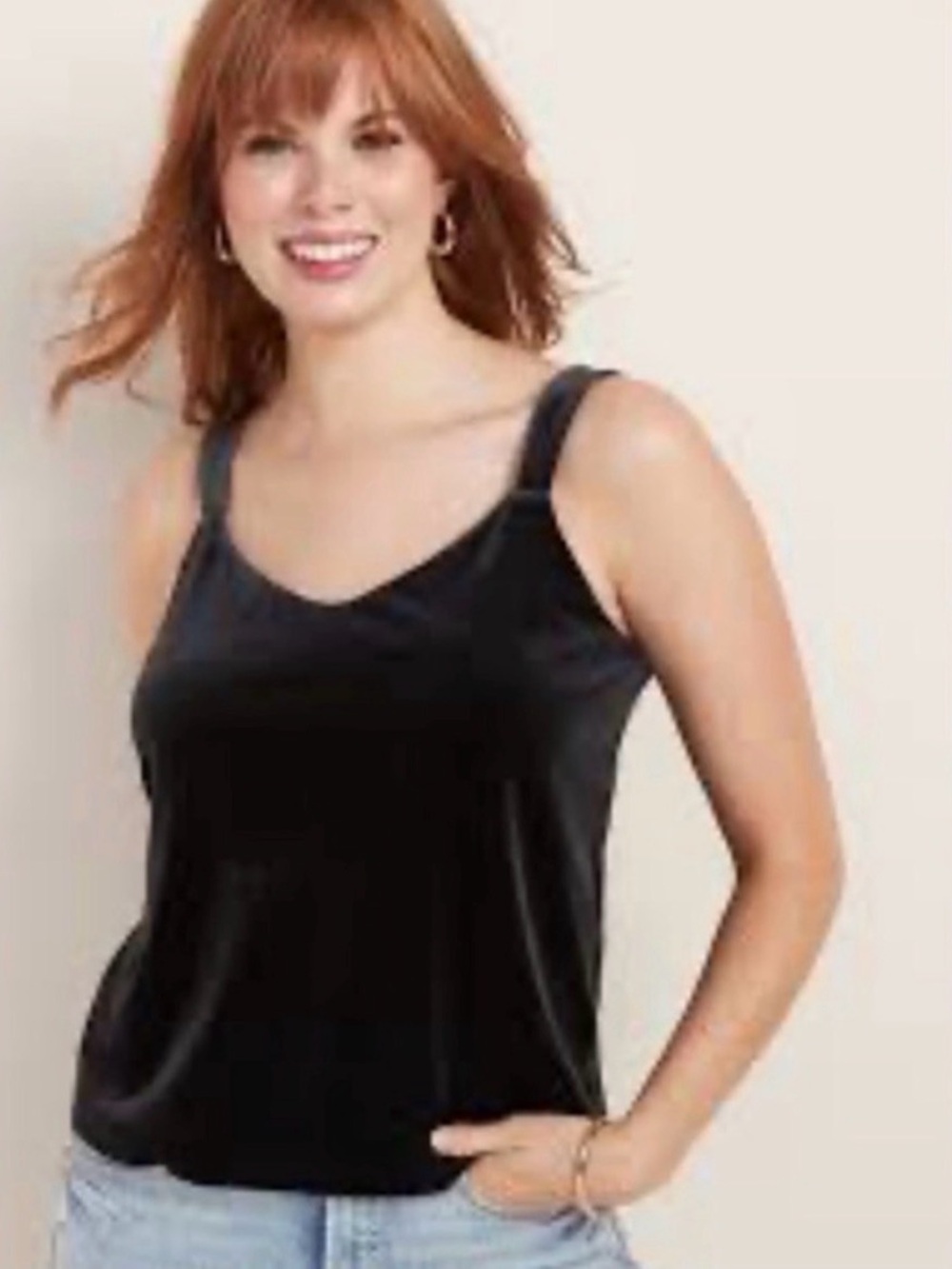 Old Navy Black Velvet Cami Size XS
NWOT